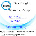 Shantou Port Sea Freight Shipping To Apapa